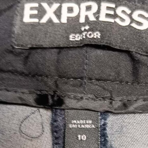 Express Editor Women's High-Rise Pants, Black - Picture 6 of 6